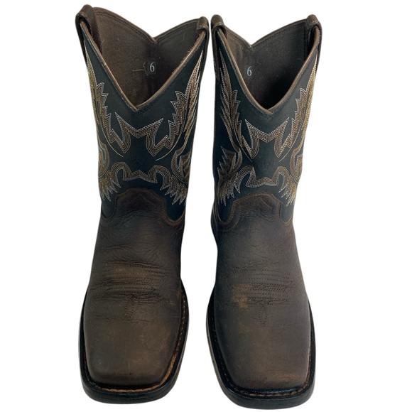 Ariat Square Toe Leathers Boots Men’s Size 6 - Picture 2 of 6